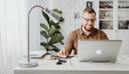 businessman checking his to do list